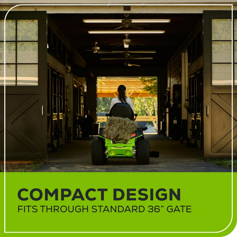 Greenworks Pro 80V 42" Electric Lawn Tractor, Riding Mower, (4) 5.0Ah Batteries and 600W Plug in Charger Included | CRT4282