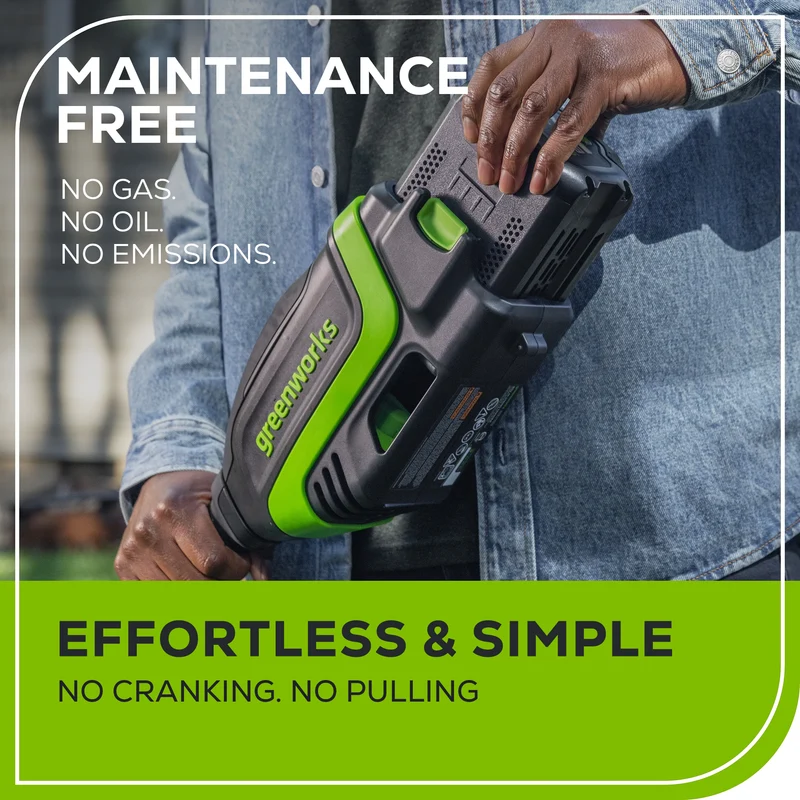 80V 17" Brushless String Trimmer, 2.0Ah Battery and Charger Included BONUS: Shoulder Strap and Extra Line