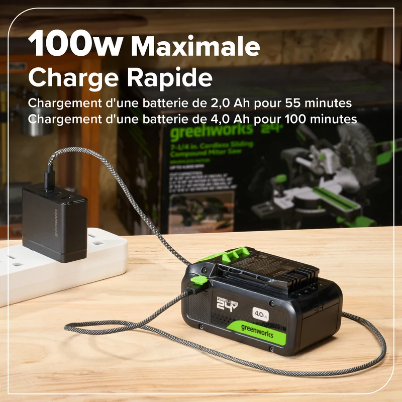 24V 1/4" 1950 in/lbs Brushless Impact Driver Kit – 2.0Ah USB-C Battery & 30W USB-C Fast Charger Included