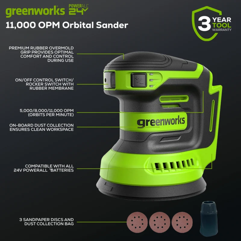 24V Brushless 10-Piece Power Tool Combo Kit, (2) 4.0Ah & (1) 2.0Ah USB-C Batteries & 65W Charger Included