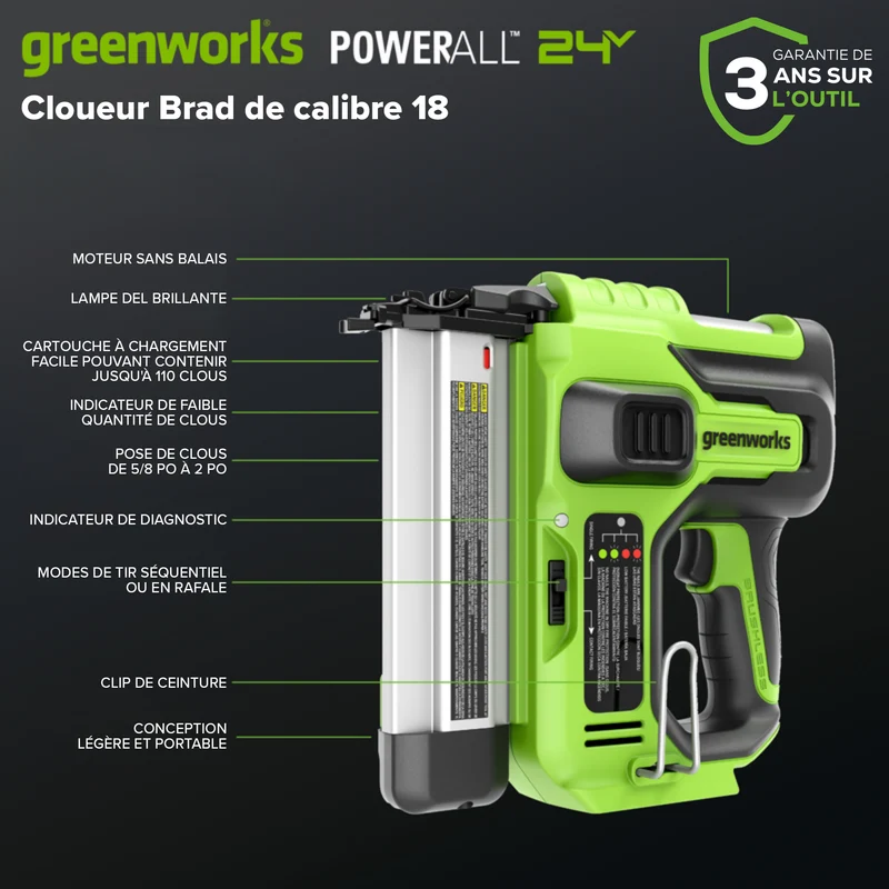 24V Brushless 10-Piece Power Tool Combo Kit, (2) 4.0Ah & (1) 2.0Ah USB-C Batteries & 65W Charger Included