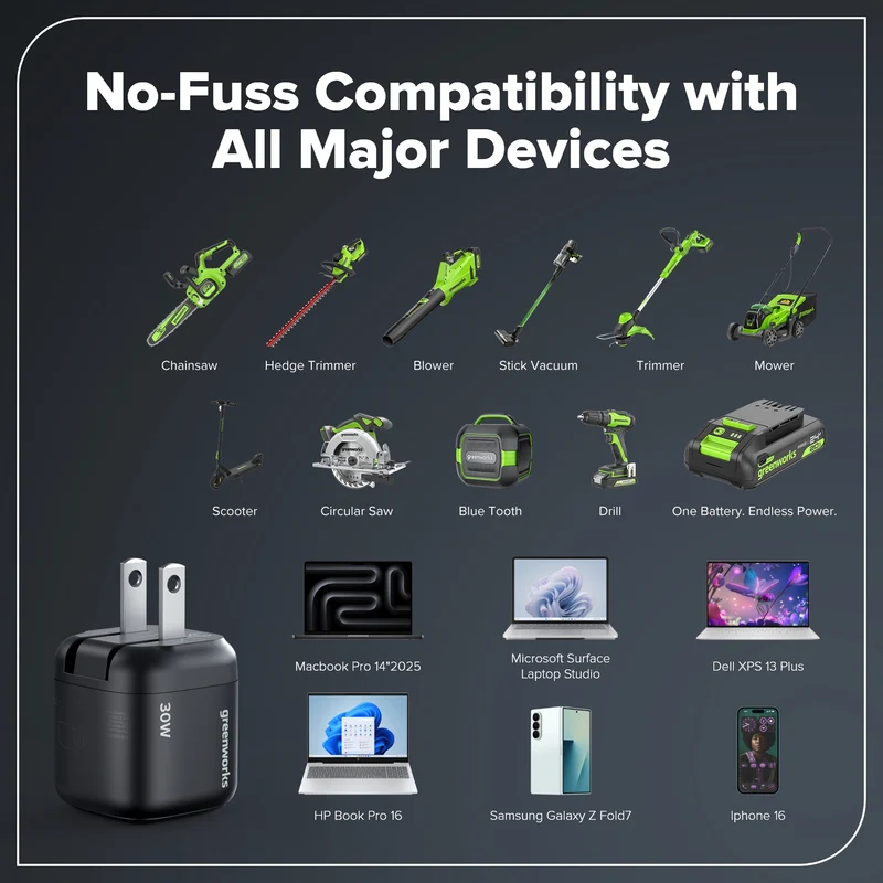 24V Cordless Battery 1/2" 400 in/lbs. Drill Driver – 2.0Ah USB-C Battery & 30W USB-C Fast Charger Included