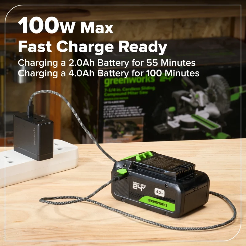 24V Cordless Battery 400 in-lbs Drill / Driver and 1950 in-lbs Impact Driver – (2) 2.0Ah USB-C Batteries & 65W USB-C Fast Charger Included