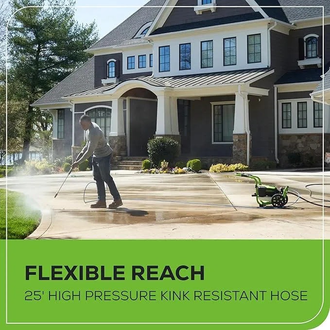 3100 PSI 25 FT PVC Pressure Washer Hose