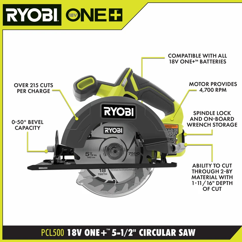 18V ONE+ 5-1/2" Circular Saw