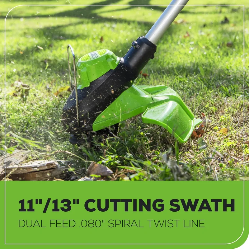 60V 17" Brushless Mower and 13" String Trimmer Combo Kit, 4.0Ah Battery & Charger Included