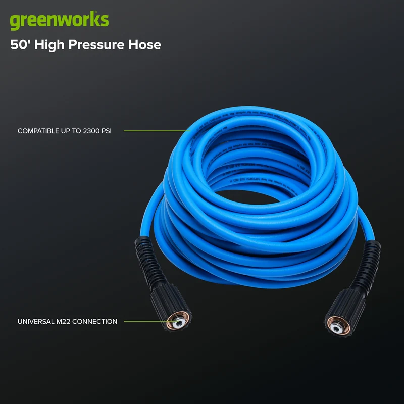 Greenworks 50 FT PVC Pressure Washer Hose