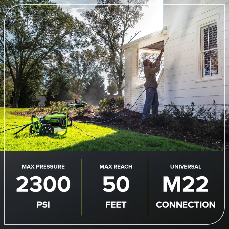 Greenworks 50 FT PVC Pressure Washer Hose