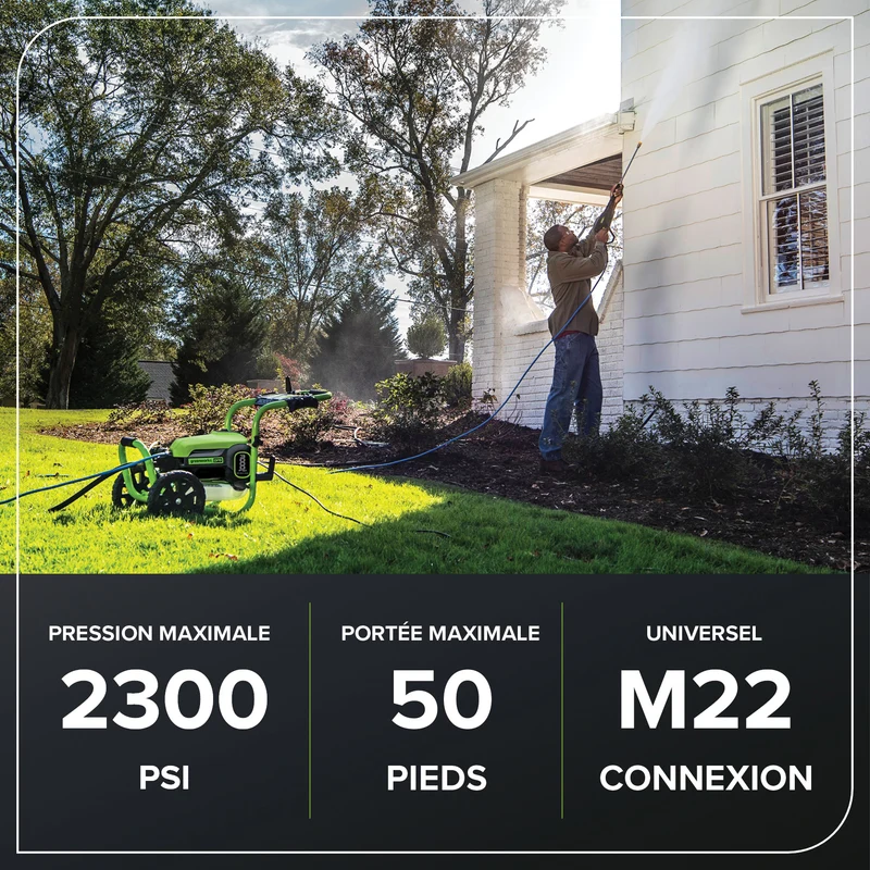 Greenworks 50 FT PVC Pressure Washer Hose