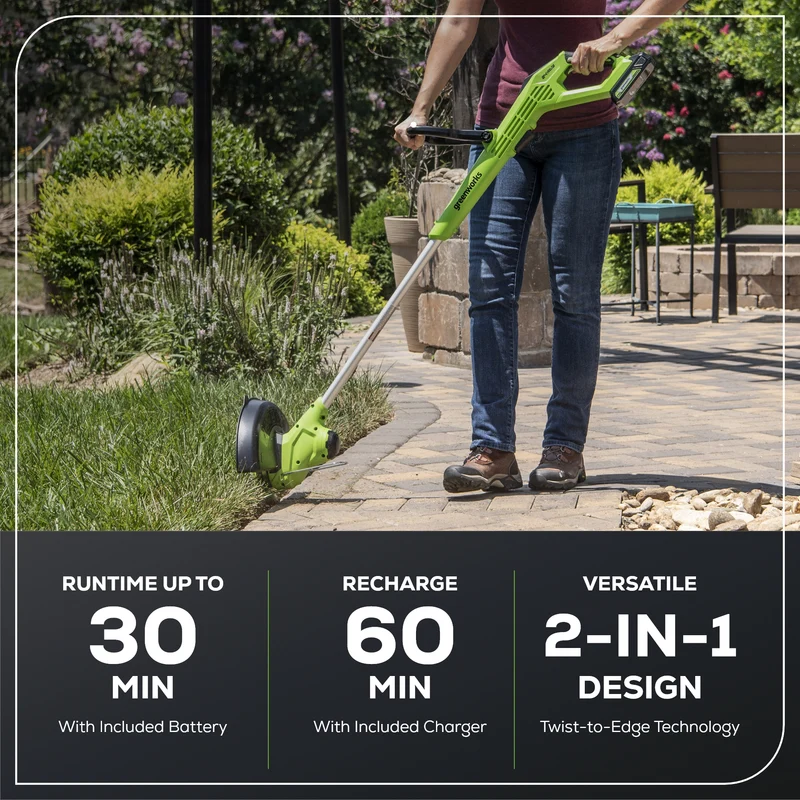 24V 11" Cordless TORQDRIVE™ String Trimmer, 2.0Ah Battery and Charger Included