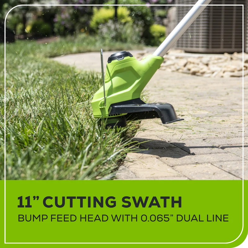 24V 11" Cordless TORQDRIVE™ String Trimmer, 2.0Ah Battery and Charger Included