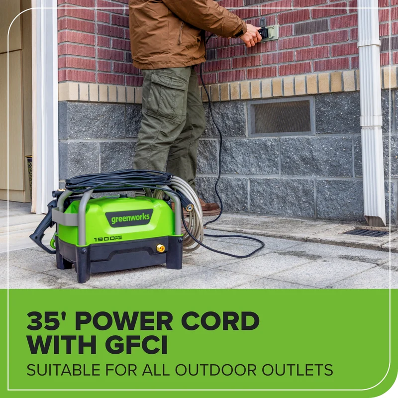 Greenworks 1900PSI 1.2GPM Pressure Washer