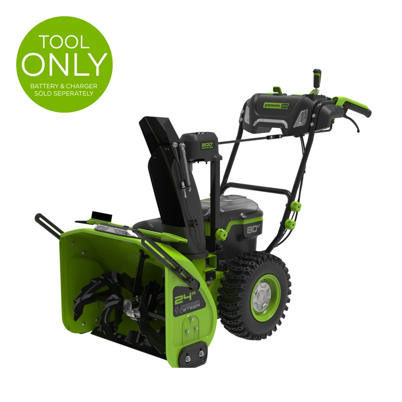 Greenworks 80V 24'' Dual Stage Snow Thrower (Tool Only)