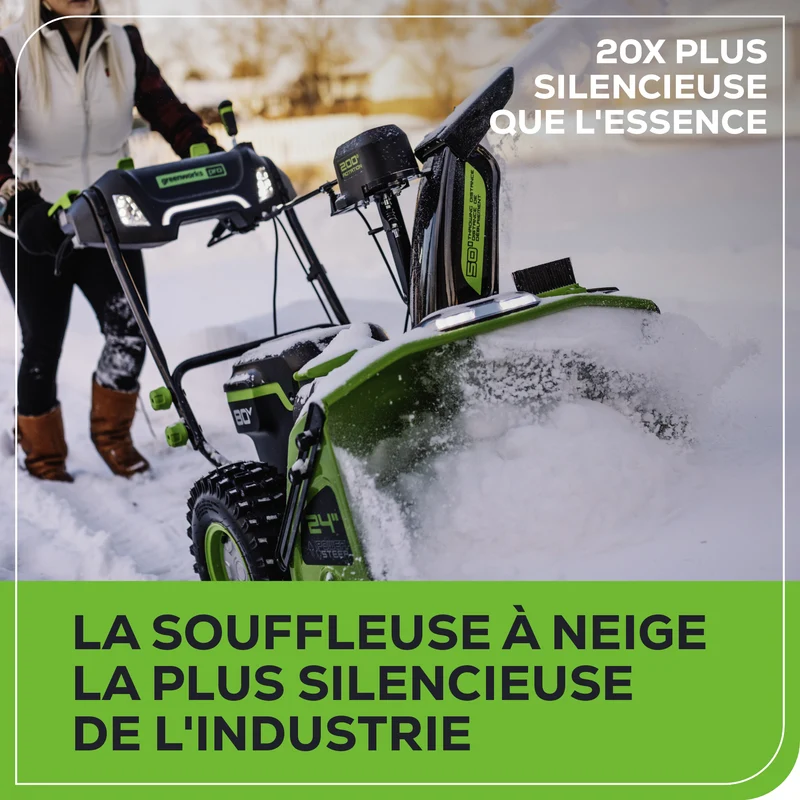Greenworks 80V 24'' Dual Stage Snow Thrower (Tool Only)
