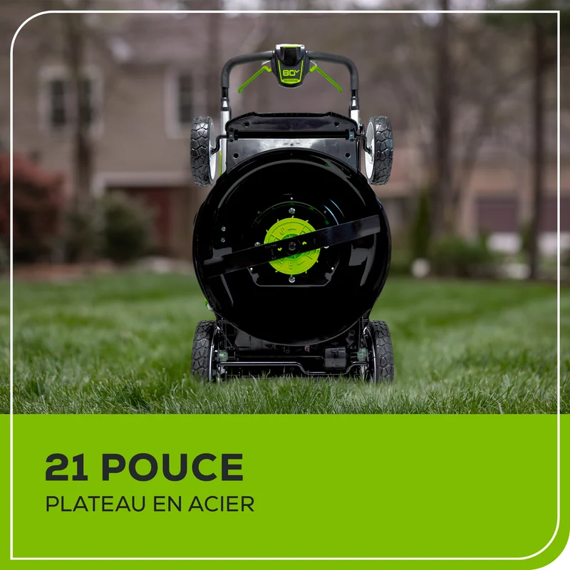 80V 21" Brushless Lawn Mower, 4.0Ah Battery and Charger Included BONUS: Extra Blade