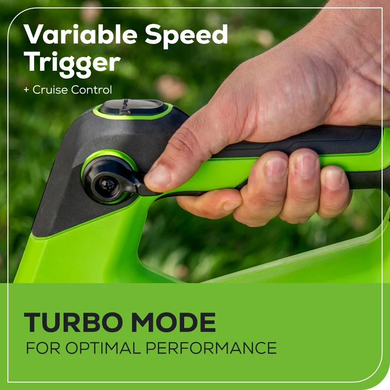 48V (24V x 2) Brushless Leaf Blower 140 MPH - 585 CFM, (2) 4.0Ah USB Batteries and Dual Port Charger Included, BL48L4410