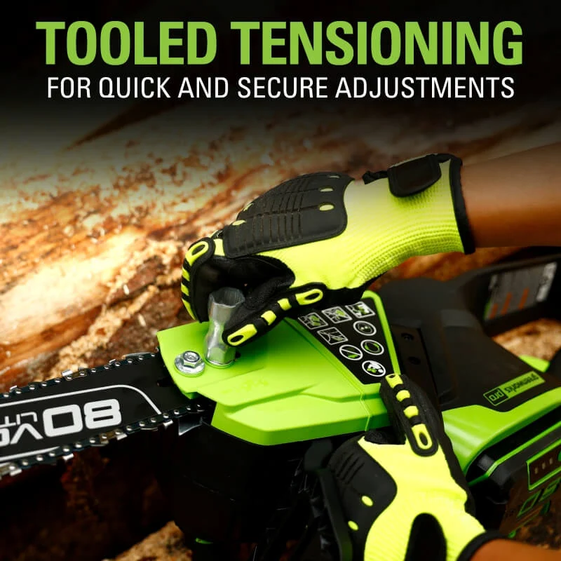 80V 18" Brushless Chainsaw & 80V Brushless Blower Combo Kit, 2.0Ah Battery and Charger Included