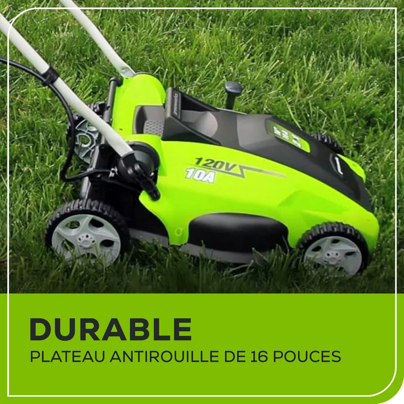 Greenworks 10 Amp 16" Corded Lawn Mower