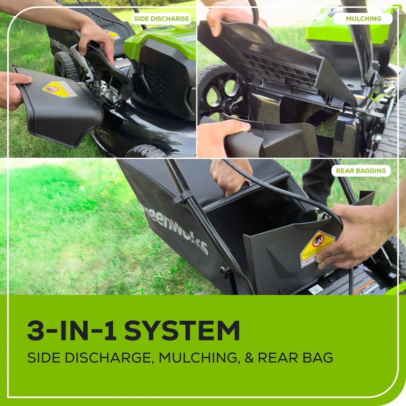 Greenworks 21" 13 Amp Corded Lawn Mower MO13B00