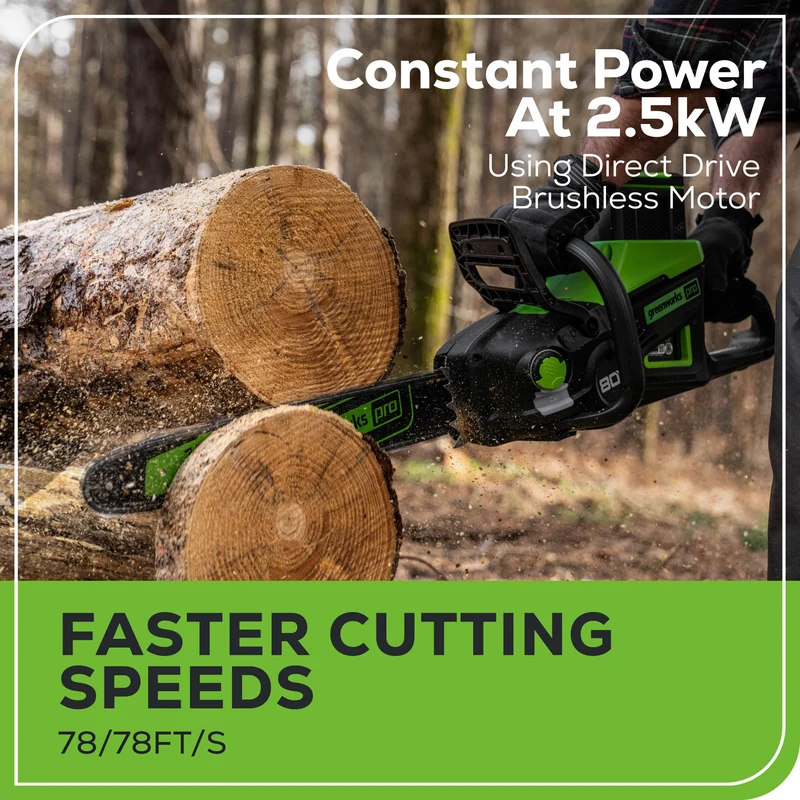 80V 18" Brushless Chainsaw (Tool Only)
