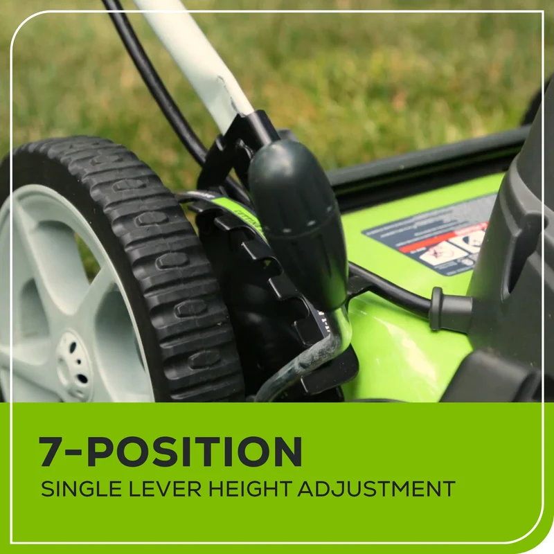 13 Amp Electric Lawn Mower - 21" Corded Push Mower