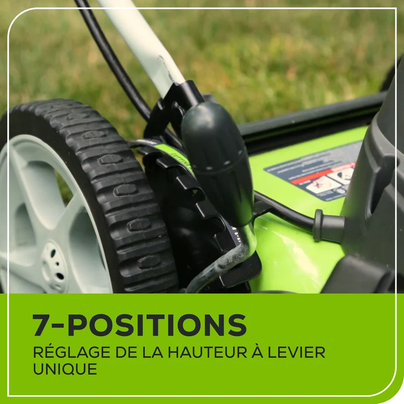 13 Amp Electric Lawn Mower - 21" Corded Push Mower