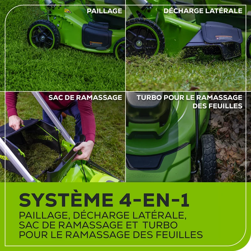 80V 21" Self-Propelled Brushless Lawn Mower, 4.0Ah and 2.0Ah Battery and Charger Included