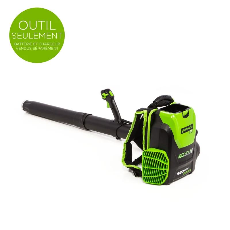 80V 180 MPH - 610 CFM Brushless Backpack Blower (Tool Only) - BPB80L00