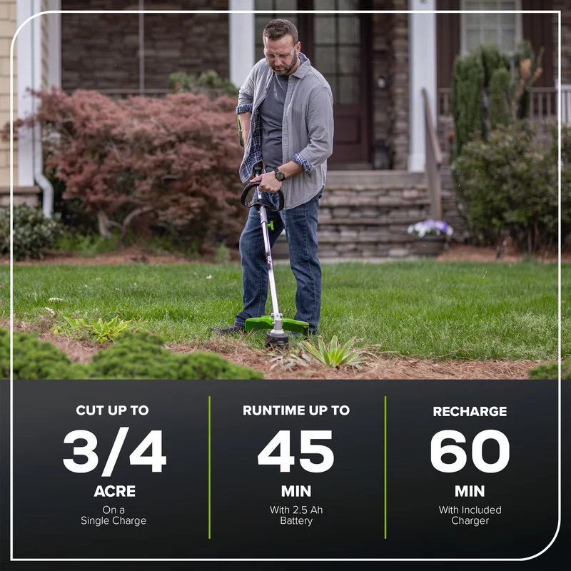 80V 16" String Trimmer with Edger Attachment (Tool Only)