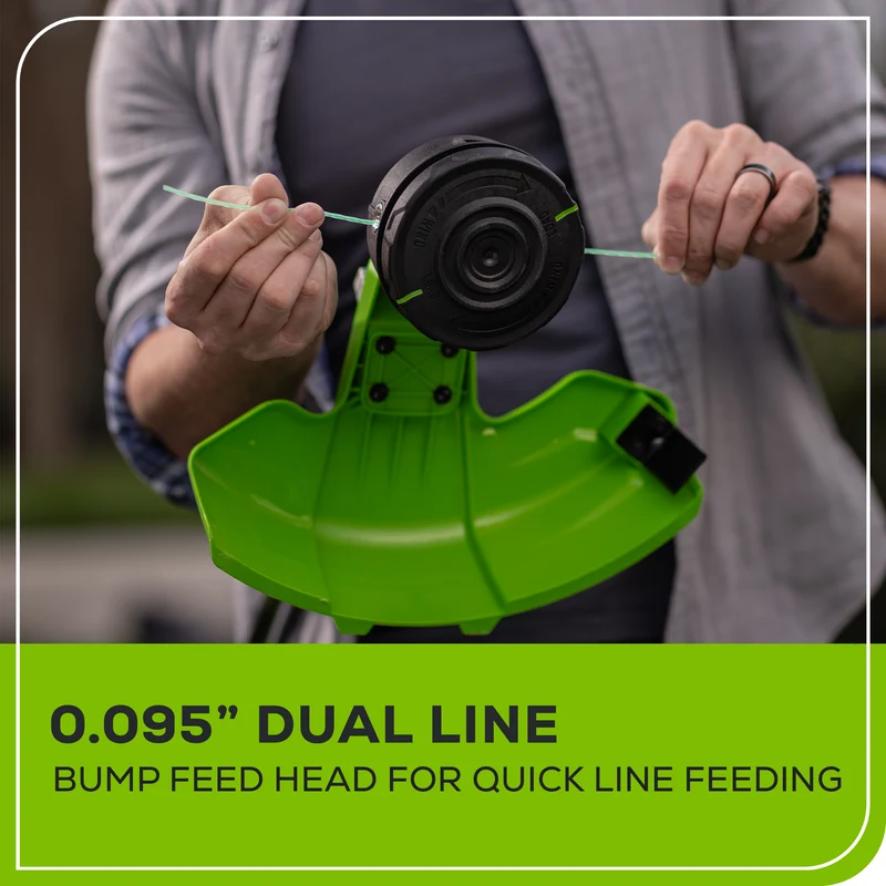 80V 16" String Trimmer with Edger Attachment (Tool Only)