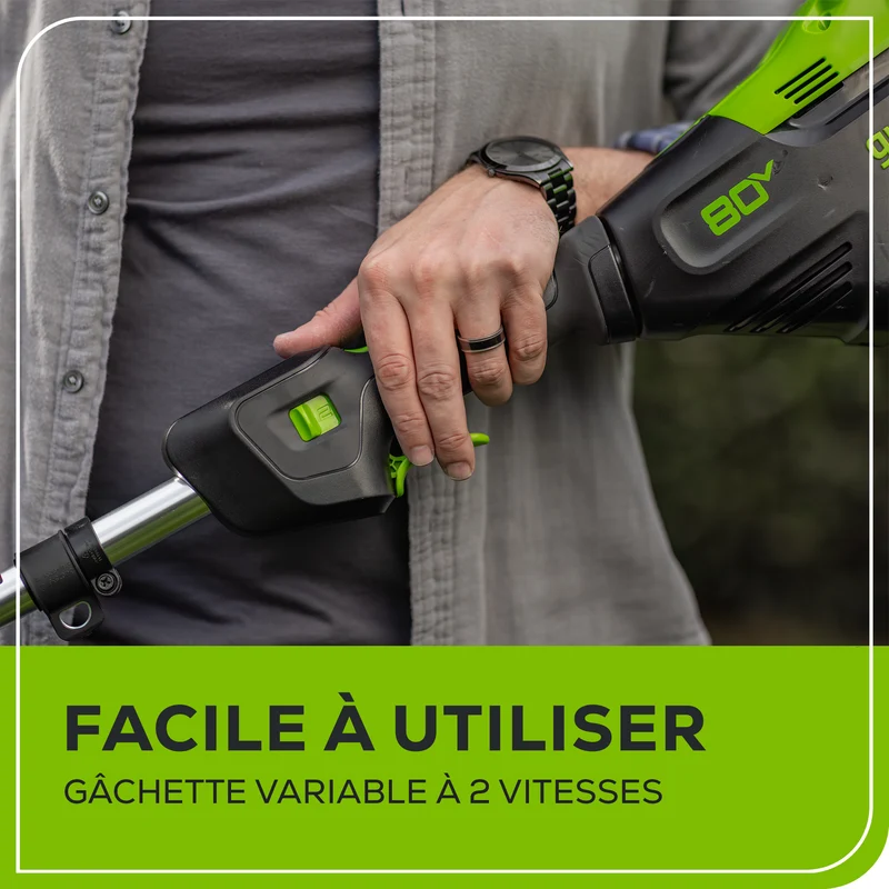 80V 16" String Trimmer with Edger Attachment (Tool Only)