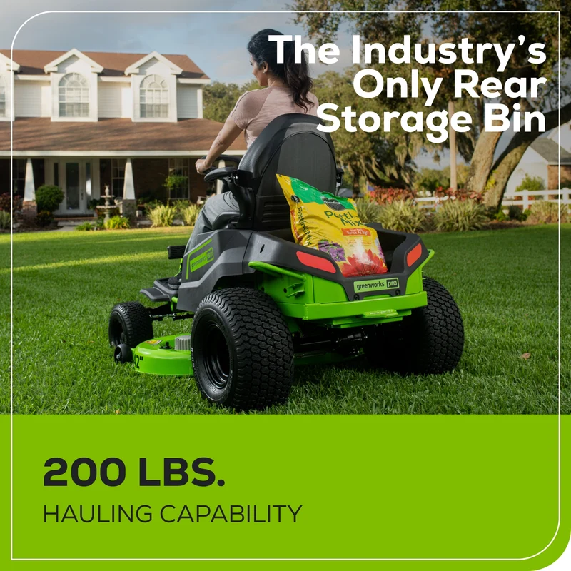 60V 42" Crossover T Tractor Riding Lawn Mower, (6) 8.0Ah Batteries and (3) Dual Port Turbo Chargers | CRT4261
