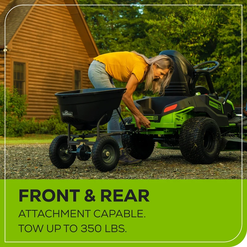 60V 42" Crossover T Tractor Riding Lawn Mower, (6) 8.0Ah Batteries and (3) Dual Port Turbo Chargers | CRT4261