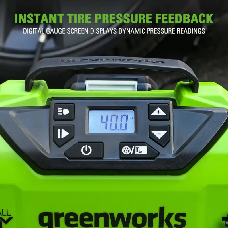 24V Cordless Battery Inflator, 2.0Ah Battery & Charger Included