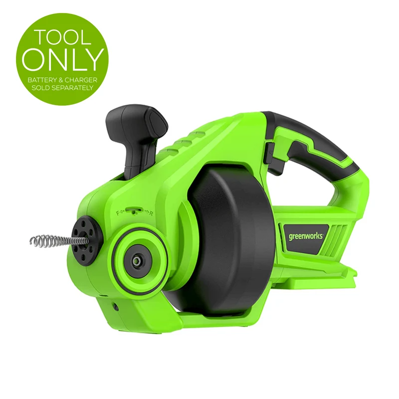 24V 25-FT Cordless Battery Drain Auger (Tool-Only)