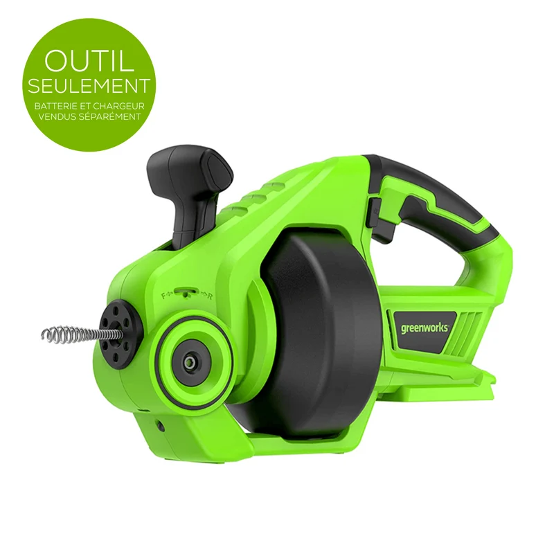 24V 25-FT Cordless Battery Drain Auger (Tool-Only)