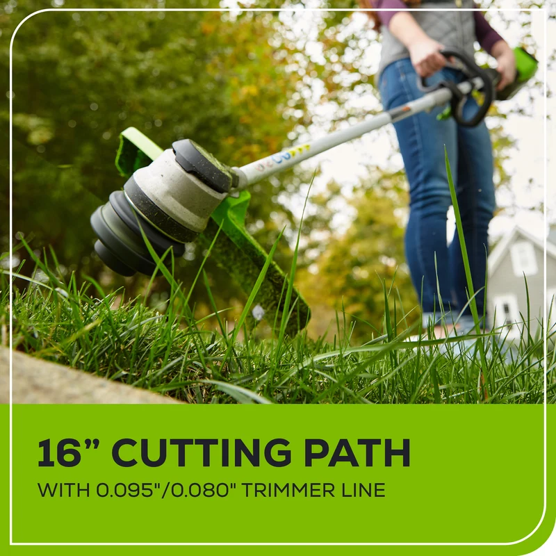 80V Grass Trimmer - 14"/16" Brushless String Trimmer with 4.0Ah Battery