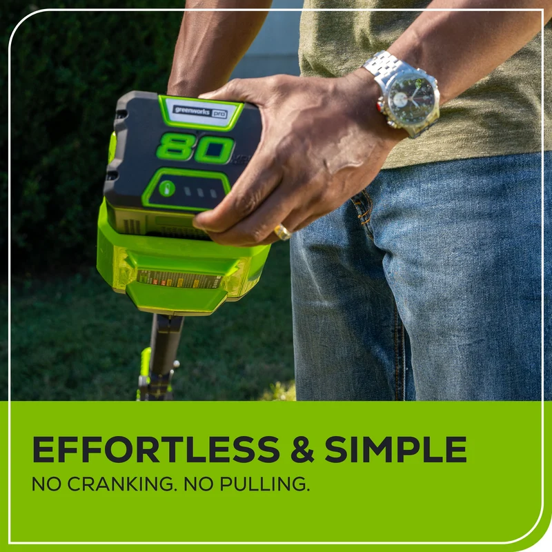 80V 20" Pole Hedge Trimmer, (2) 2.0Ah Battery and Charger Included