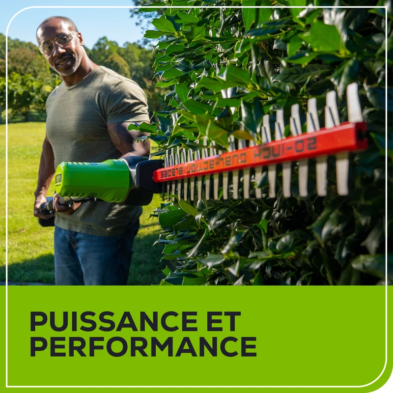 80V 20" Pole Hedge Trimmer, (2) 2.0Ah Battery and Charger Included