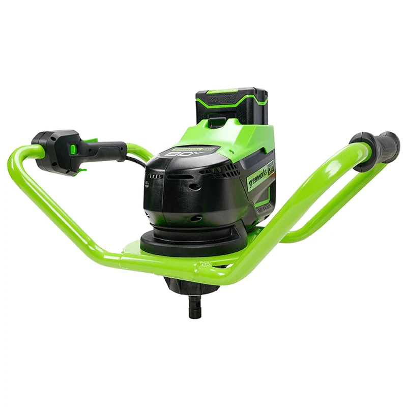 80V Earth Auger Powerhead with Auger Bit, 18” Extender, 4.0Ah Battery and Charger Included