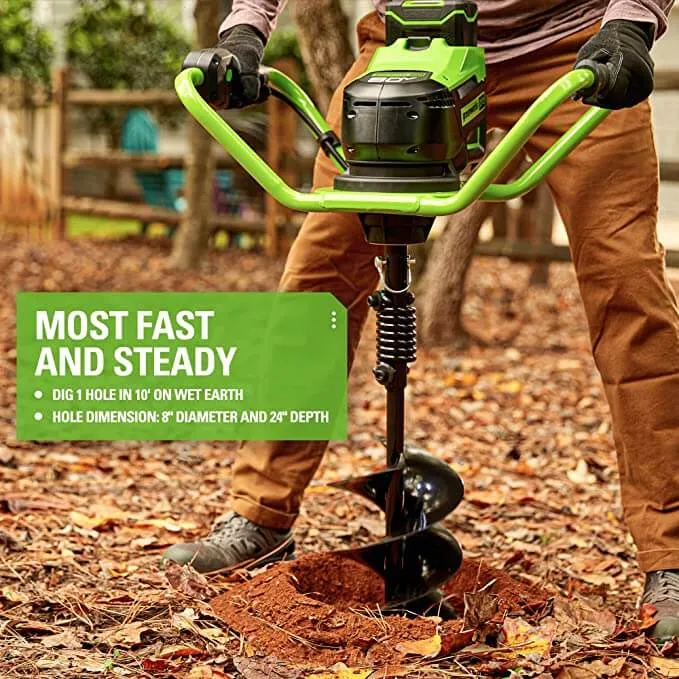 80V Brushless Earth Auger Powerhead (Tool Only)