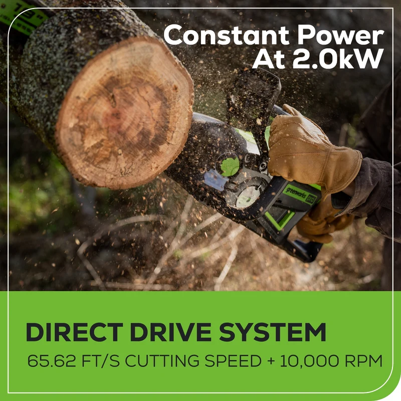 60V 18" Chainsaw, 4.0Ah Battery and Charger Included