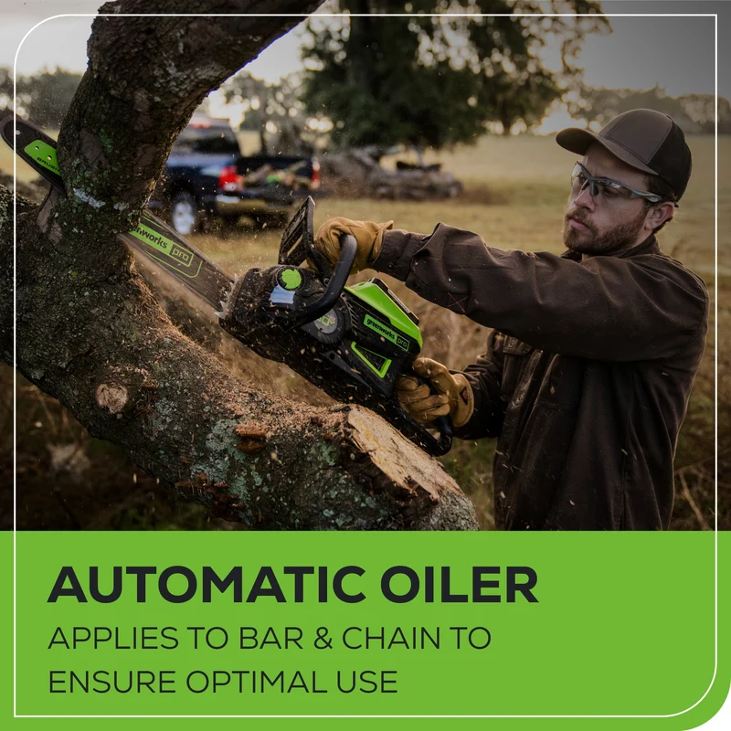 60V 18" Chainsaw, 4.0Ah Battery and Charger Included