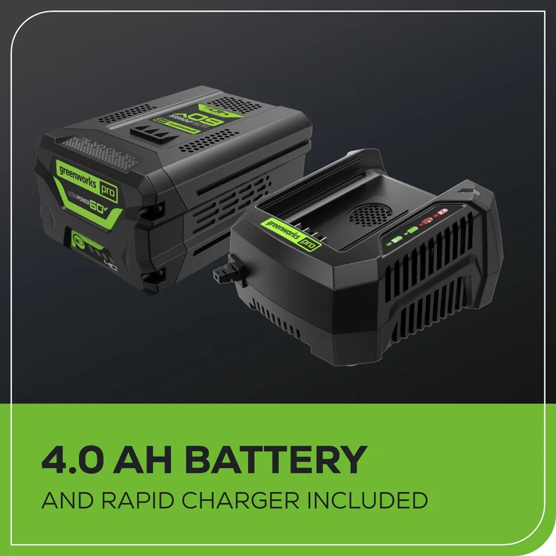 60V 18" Chainsaw, 4.0Ah Battery and Charger Included