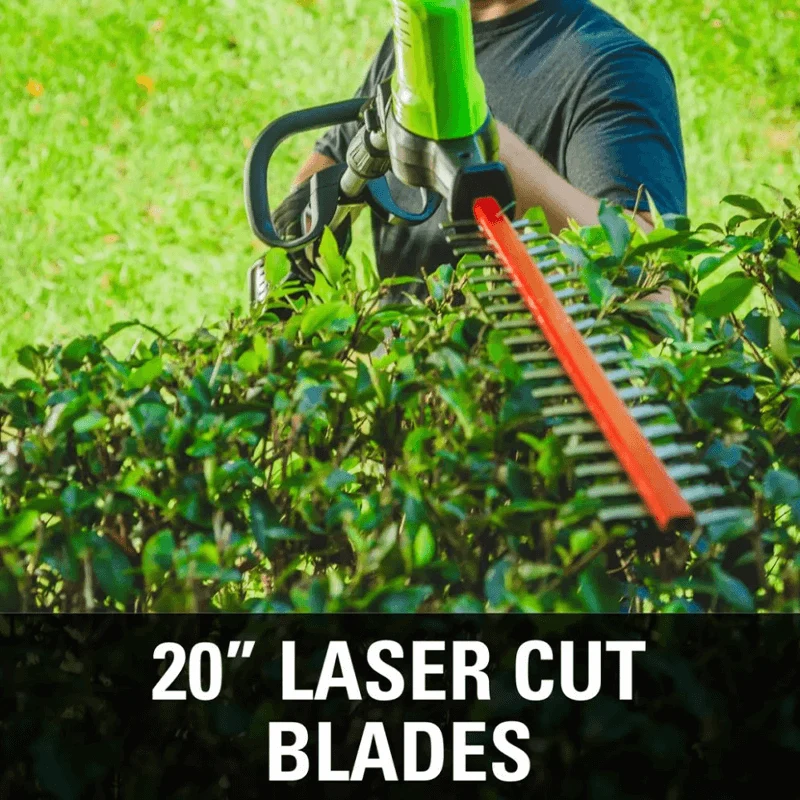 60V 20" Pole Hedge Trimmer, 2.0Ah Battery and Charger Included