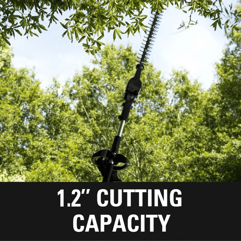 60V 20" Pole Hedge Trimmer, 2.0Ah Battery and Charger Included