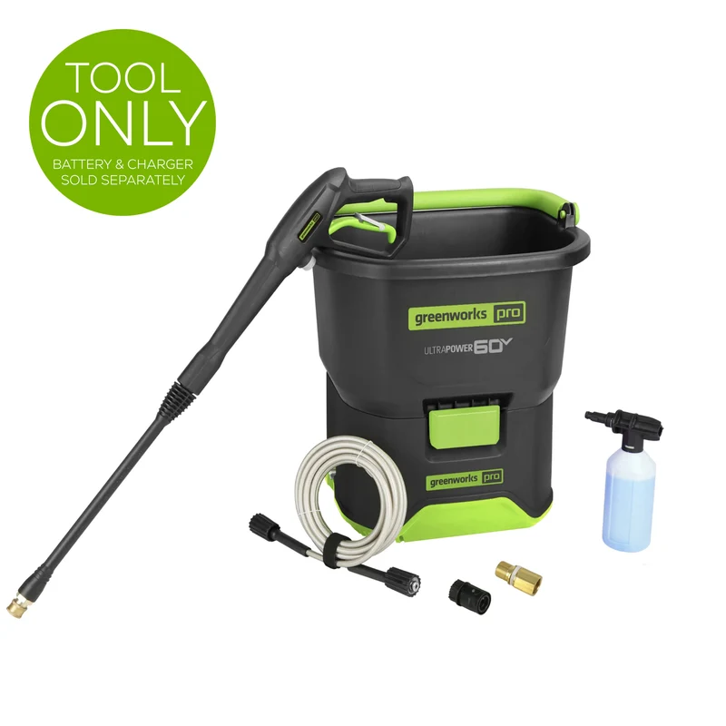 60V 1800 PSI 1.0 GPM 19L Bucket Pressure Washer (Tool Only)