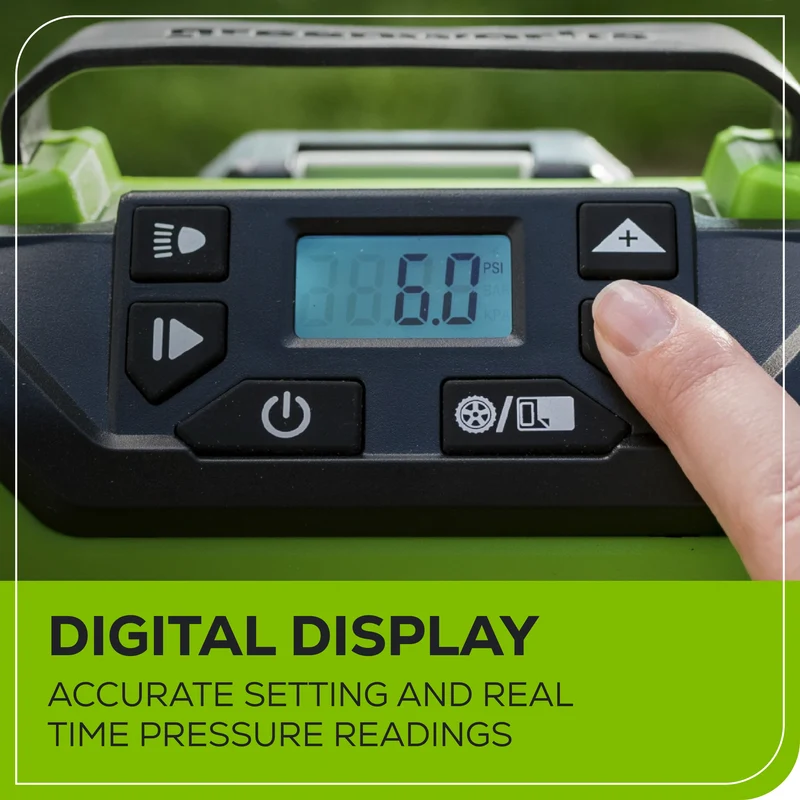 24V Portable Air Compressor - Cordless Tire Inflator (Tool Only)