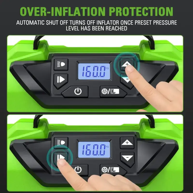 24V Portable Air Compressor - Cordless Tire Inflator (Tool Only)