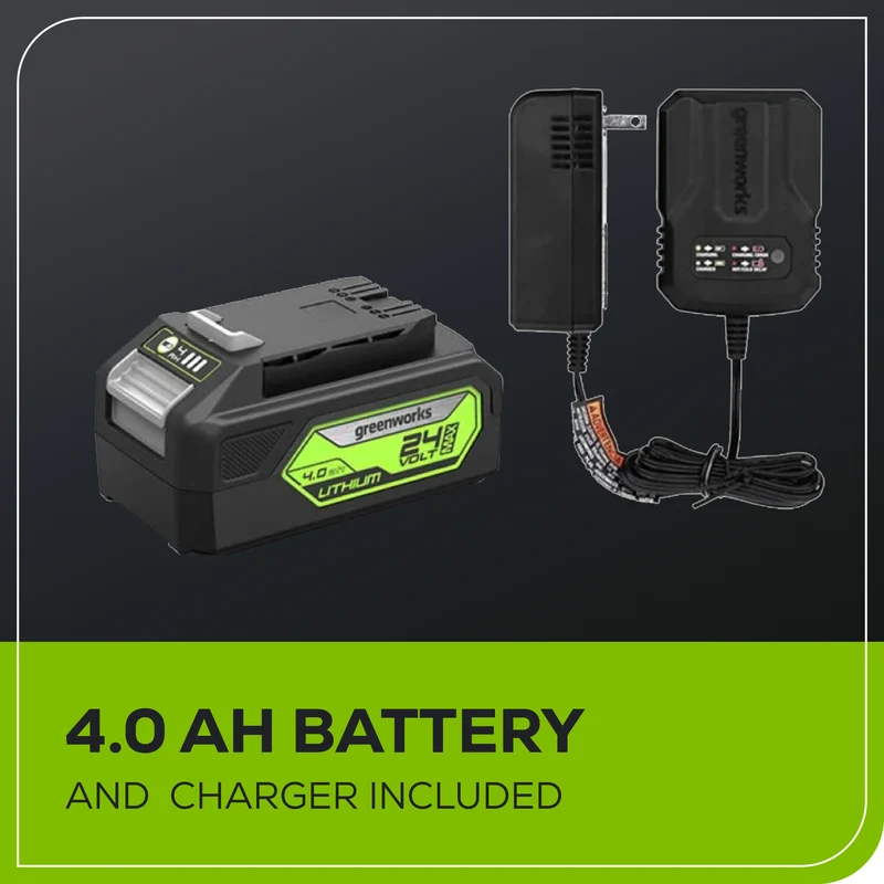 24V Brushless 1/2" Impact Wrench, 4.0Ah Battery and Charger Included